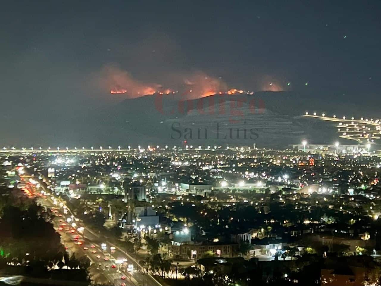 Sierra de San Miguelito incendio