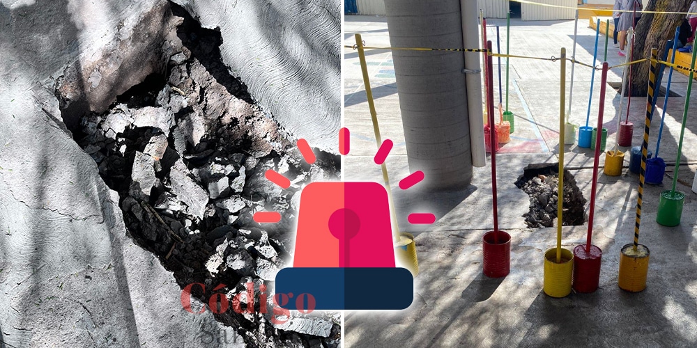 jardín de niños socavón soledad