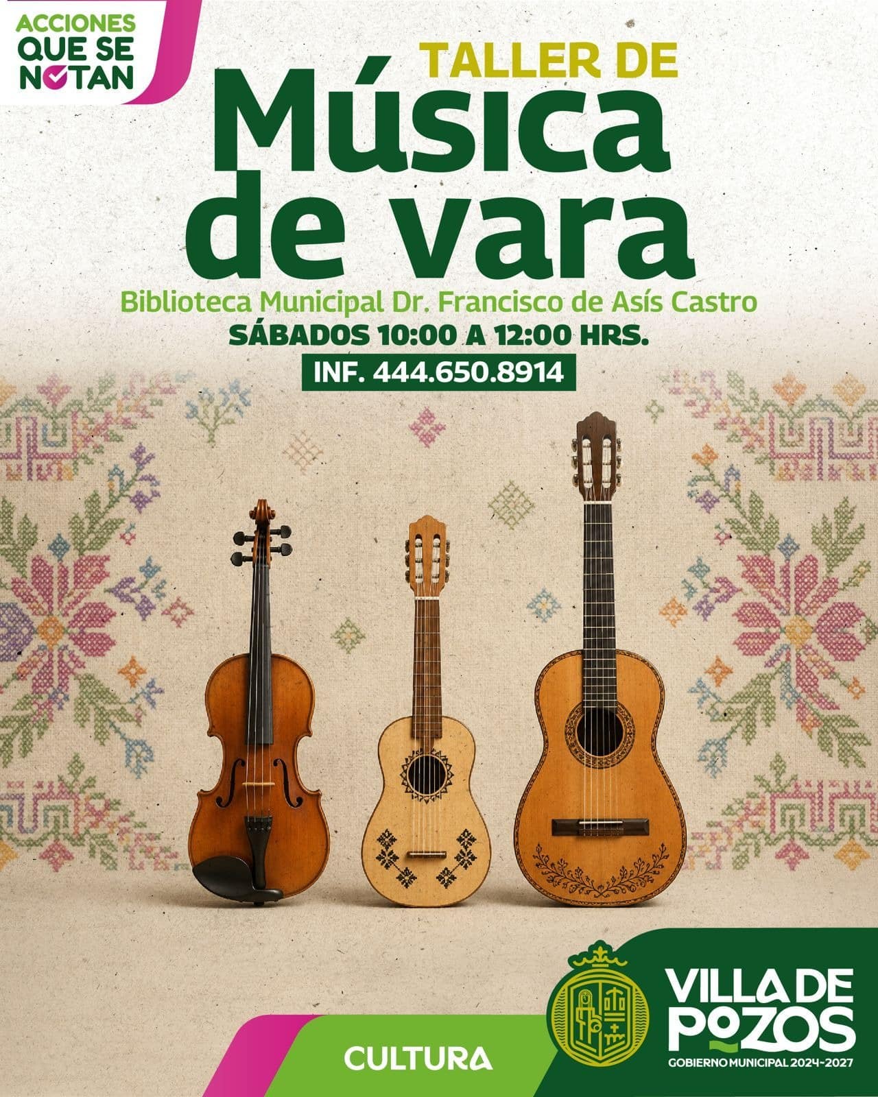 taller vara música villa de pozos