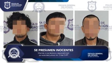 tres detenidos armas y droga cateo