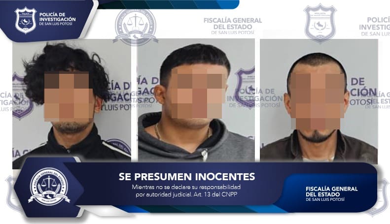 tres detenidos armas y droga cateo