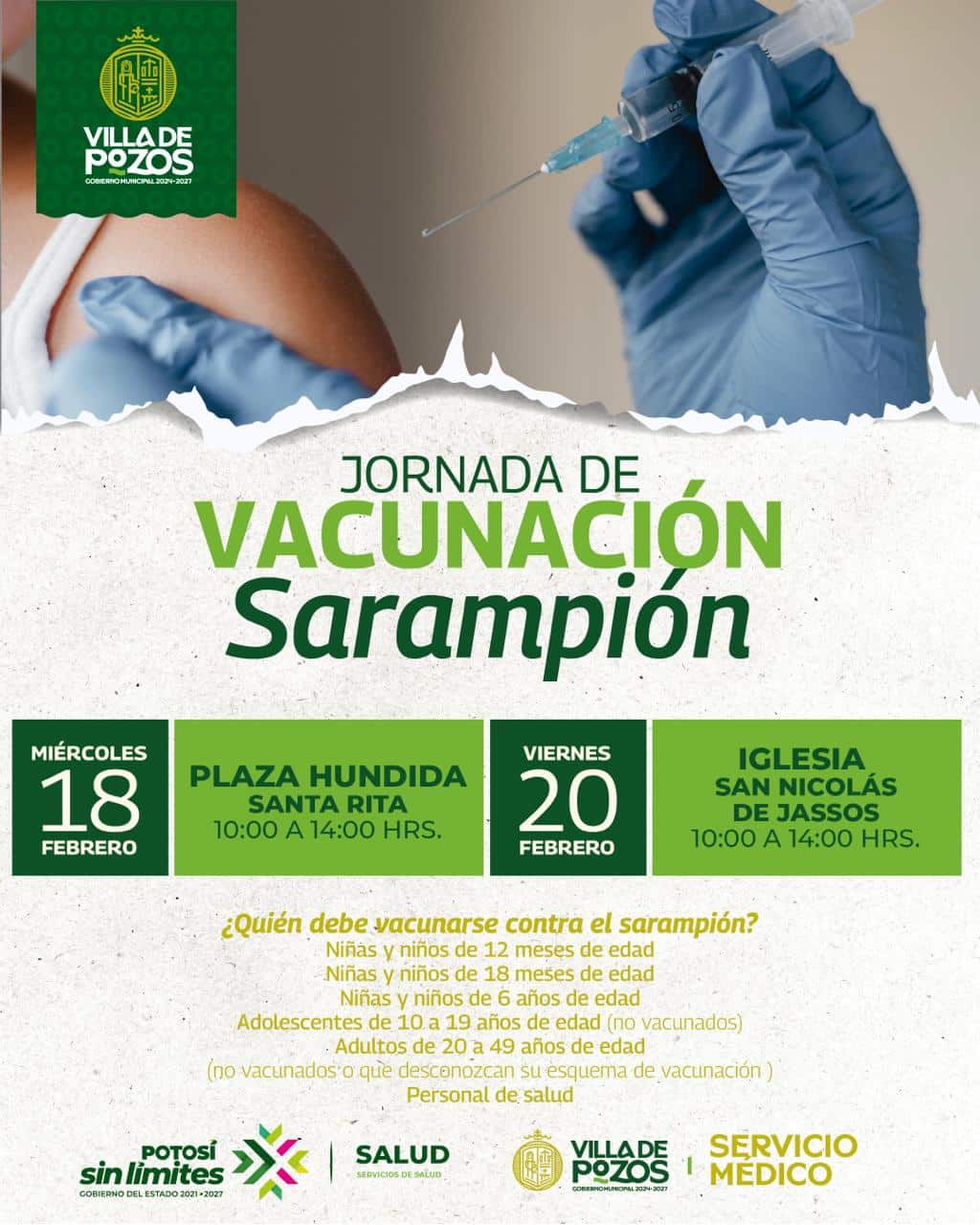 jornada de vacunación villa de pozos