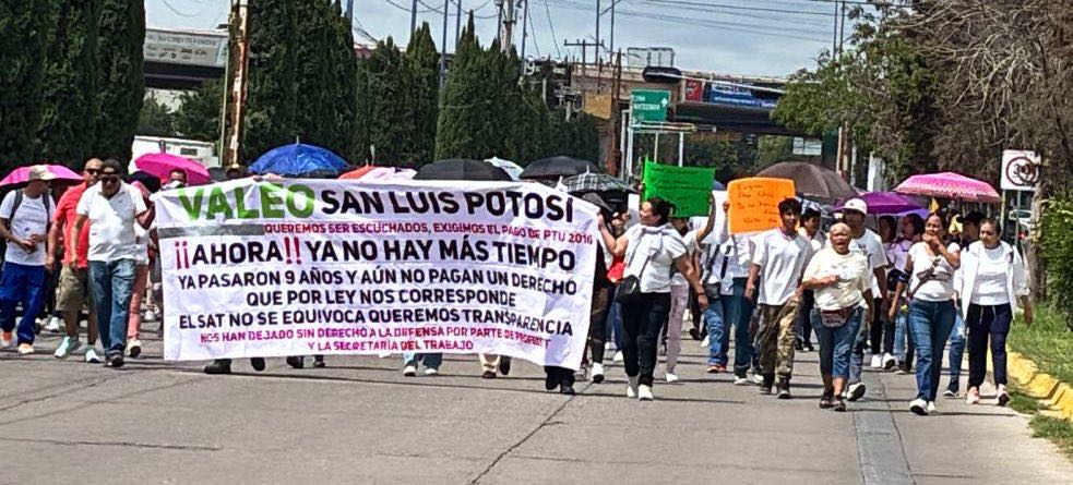 valeo trabajadores manifestación